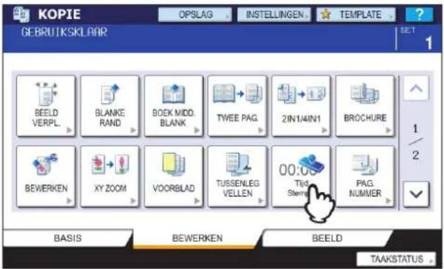 KOPIE GEBRUTSKLAR OPSLAG INSTELLINGEN TEMPLATE BEELED VERPL BLANKE RAND BOEK MIDD. BLANK TWEE PAG. 2IN1/4IN1 BROCHURE BEWERKEN XY ZOOM VOORBIAD TUSSENLEG VELLEN 00:00 Tuid Stemmer PAG. NUMMER BASIS BEWERKEN BEELD TAAKSTATUS