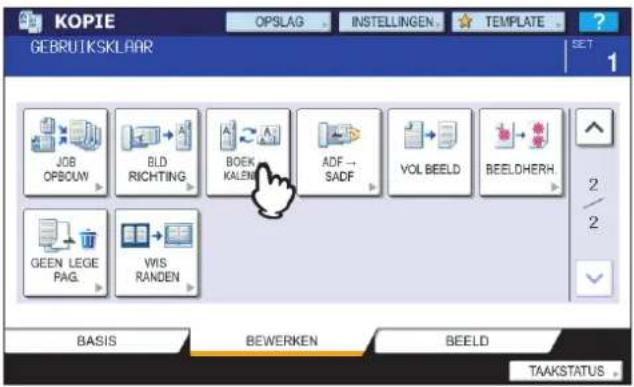 KOPIE OPSLAG INSTELLINGEN TEMPLATE GEBRUIKSKLAAR SET 1 JOB OPBOUW BLD RICHTING BOEK KALEN ADF → SADF VOL BEELD BEELDERH 2/2 GEEN LEGE PAG VIS RANDEN BASIS BEWERKEN BEELD TAAKSTATUS