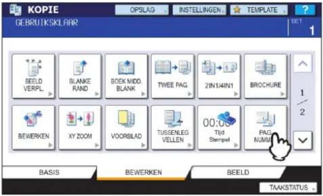 KOPIE GEBRUTSKLAAR OPSLAG INSTELLINGEN TEMPLATE BEELED VERPL BLANKE RAND BOEK MIDD. BLANK TWEE PAG. 2IN1/4IN1 BROCHURE BEWERKEN XY ZOOM VOORBLAD TUSSENLEG VELLEN 00:00 Tijd Stempel PAG NUMM BASIS BEWERKEN BEELD TAAKSTATUS