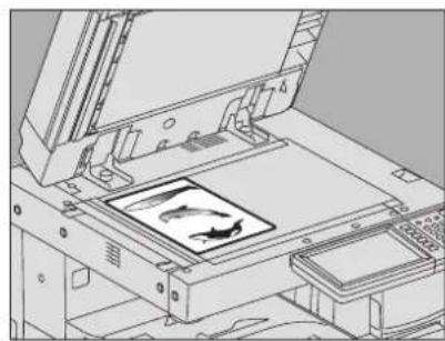 TOSHIBA E-Studio 2820c - Leg het origineel met de af te drukken zijde naar boven op de glasplaat. - 1