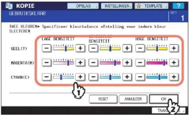 KOPIE GEBRUIKSKLAAR OPSLAG INSTELLINGEN TEMPLATE SET 1 TWEE KLEUREN► Specificeer kleurbalance afstelling voor iedere kleur SLECTEREN LAGE DENSITEIT GENZENZENZENZENZENZENZENZENZENZENZENZENZENZENZENZENZENZENZENZENZENZENZENZENZENZENZENZENZENZENZENZENZENZENZEN GEEL(Y) - + - + - + - + MAGENTA(M) - + - + - + CYAAN(C) - + - + - + - RESET ANNULEER OK 2 TAAKU 1 2