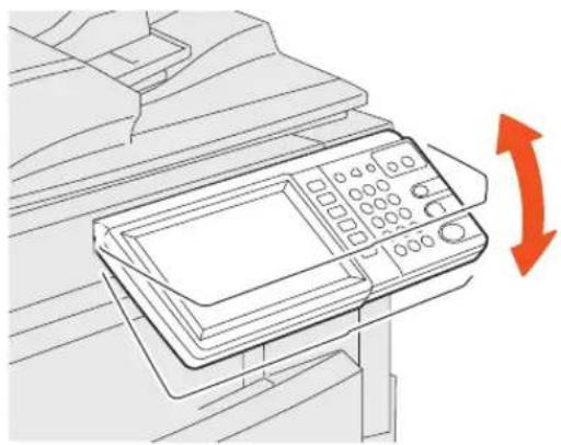 TOSHIBA E-studio 2540C - De hoek van het bedieningspaneel verstellen - 1