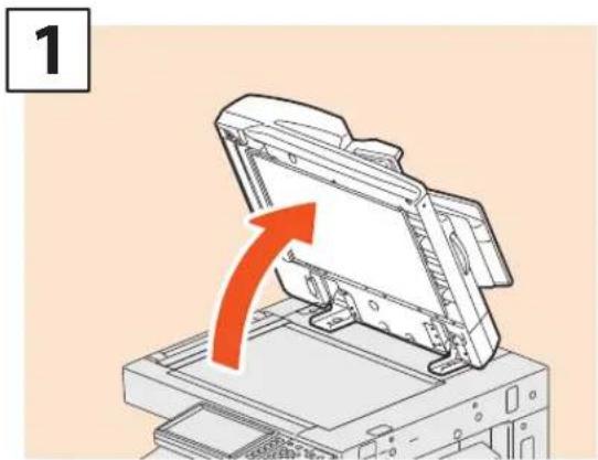 TOSHIBA E-studio 2540C - Originelen plaatsen Glasplaat voor originelen - 1
