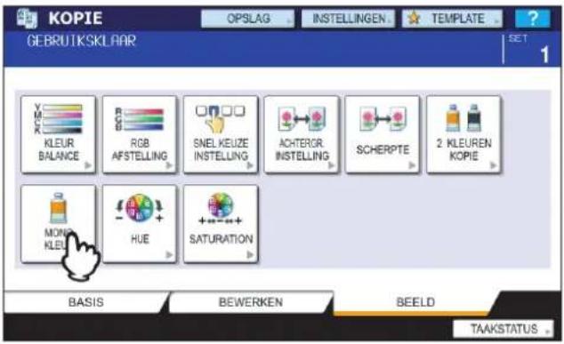 KOPIE GEBRUTSKLAR OPSLAG INSTELLINGEN TEMPLATE SET 1 KLEUR BALANCE RGB AFSTELLING SNEL KEUZE INSTELLING ACHTEROR INSTELLING SCHERPTE 2 KLEUREN KOPIE MONK KLEUR HUE SATURATION BASIS BEWERKEN BEELD TAAKSTATUS