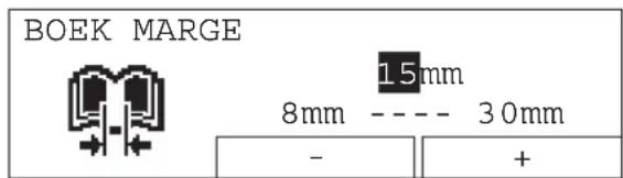 BOEK MARGE 15mm 8mm ---- 30mm - +