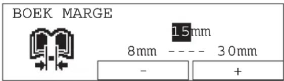BOEK MARGE 15mm 8mm ---- 30mm - +