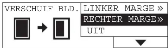 VERSCHUIF BLD. LINKER MARGE » RECHTER MARGE » UIT