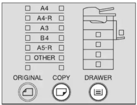 A4 A4-R A3 B4 A5-R OTHER ORIGINAL COPY DRAWER