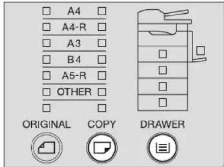 A4 A4-R A3 B4 A5-R OTHER ORIGINAL COPY DRAWER
