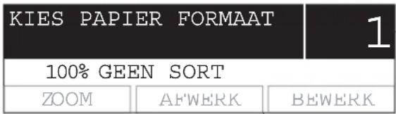KIES PAPIER FORMAAT 100% GEEN SORT ZOOM AFWERK BEWERK