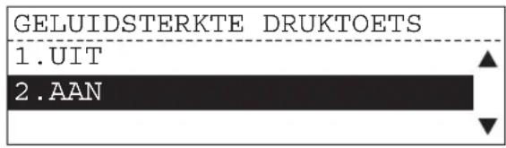 GELUIDSTERKTE DRUKTOETS 1.UIT 2.AAN