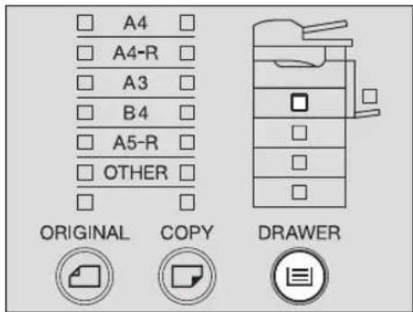 A4 A4-R A3 B4 A5-R OTHER ORIGINAL COPY DRAWER