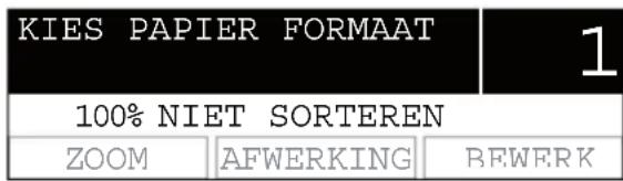 KIES PAPIER FORMAAT 100% NIET SORTEREN ZOOM | AFWERKING | BFWERK