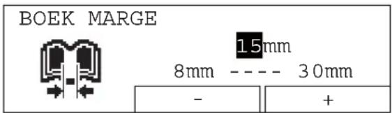 BOEK MARGE 15mm 8mm ---- 30mm - +