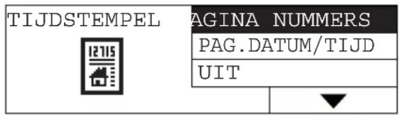 TIJDSTEMPEL 12715 AGINA NUMMERS PAG.DATUM/TIJD UIT