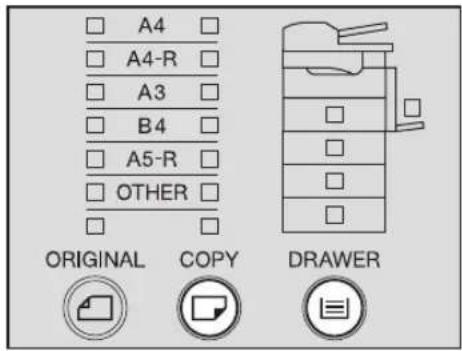 A4 A4-R A3 B4 A5-R OTHER ORIGINAL COPY DRAWER