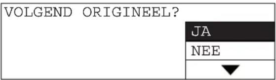 VOLGEND ORIGINEEL? JA NEE