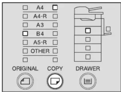 A4 A4-R A3 B4 A5-R OTHER ORIGINAL COPY DRAWER