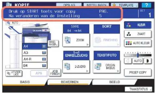 TOSHIBA E-STUDIO 2020c - Druk op de [START] toets op het bedieningspaneel. - 1