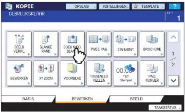 TOSHIBA E-STUDIO 2020c - Midden van boek wissen - 3