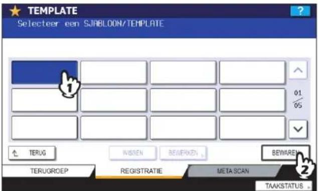 TOSHIBA E-STUDIO 2020c - Selecteer een template. - 1