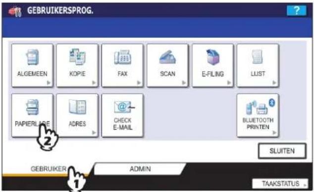 TOSHIBA E-STUDIO 2020c - ■ Papierformaat vastleggen - 2