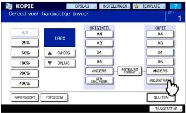 TOSHIBA E-STUDIO 2020c - ■ Kopiëren met handinvoer op niet-standaard papierformaat - 3