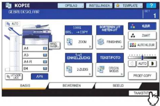 TOSHIBA E-STUDIO 2020c - ■ Taken in uitvoering of in de wachtrij bevestigen - 1