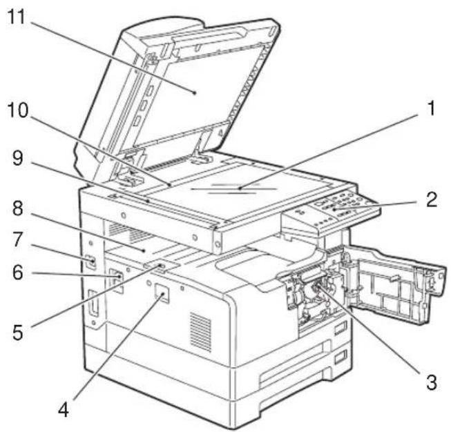 TOSHIBA e-studio 163 - Linker zijde / binnenzijde - 1