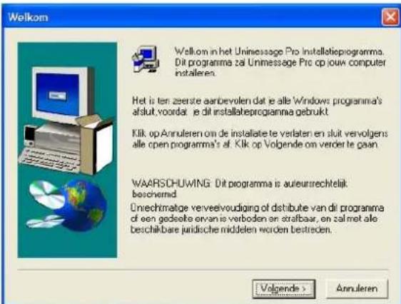 TOSHIBA e-studio 163 - Start de installatie klik op [Volgende] - 1