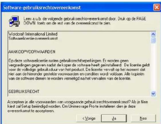 TOSHIBA e-studio 163 - Klik op [Ja], om de weergegeven gebruiksrechtovereenkomst te accepteren. - 1