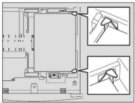 TOSHIBA e-studio 163 - Stel de papiergeleiders in op het gewenste papierformaat. - 2