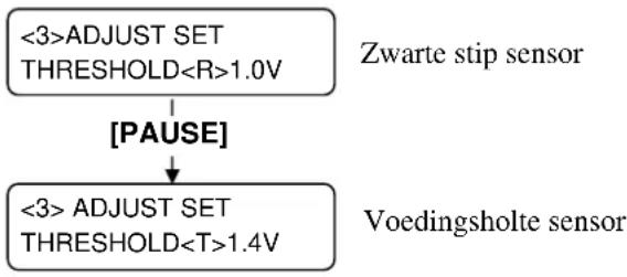 TOSHIBA B-SX4T - Instelling printstartpositie (vervolg) - 1
