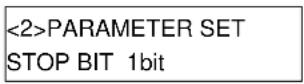 TOSHIBA B-SX4T - Instelling Stop Bit - 1