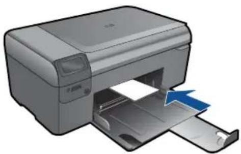 HP Photosmart Wireless B110 - Klein formaat papier laden - 2