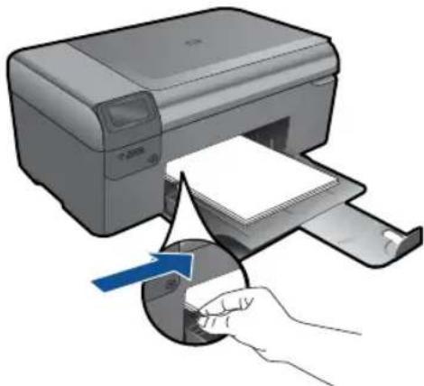 HP Photosmart Wireless B110 - Papier met volledig formaat laden - 3