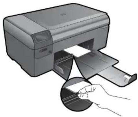 HP Photosmart Wireless B110 - Klein formaat papier laden - 4