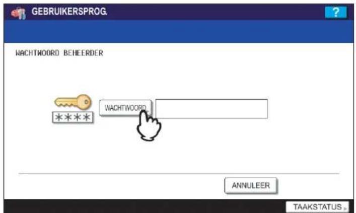 TOSHIBA E-Studio 855 - Naar het admin-menu gaan - 1