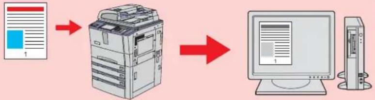TOSHIBA E-Studio 855 - De gescande gegevens als bijlage aan een e-mail toevoegen - 1