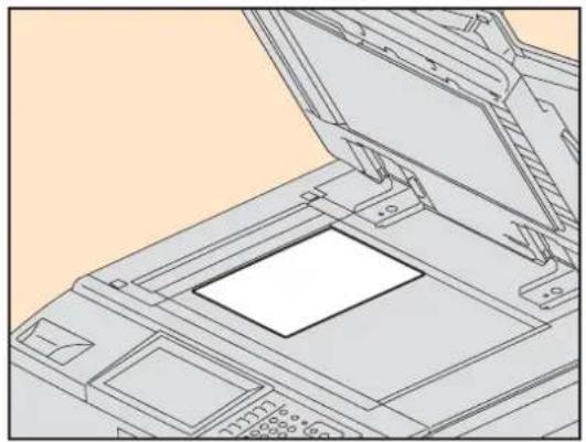 TOSHIBA E-Studio 855 - Plaats de originelen. - 1