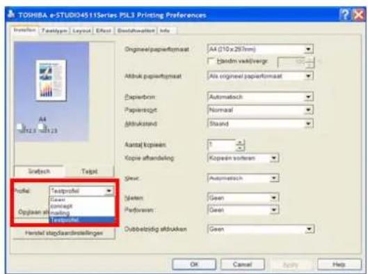 TOSHIBA E-Studio 853 - Profiel openen - 1