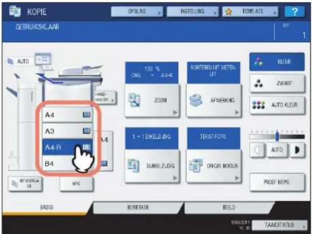 TOSHIBA E-studio 5540C - Boekmidden wissen - 2