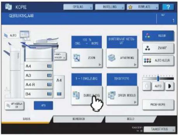 TOSHIBA E-studio 5540C - Druk op [DUBBELZIJDIG] op het aanraakscherm. - 1