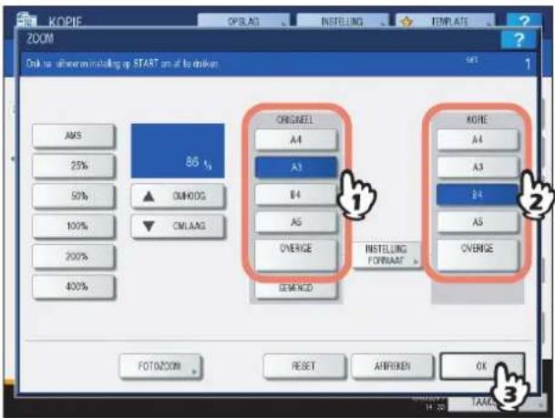 TOSHIBA E-studio 5540C - ■ Zowel het origineelformaat als het kopieerpapierformaat afzonderlijk specificeren - 2