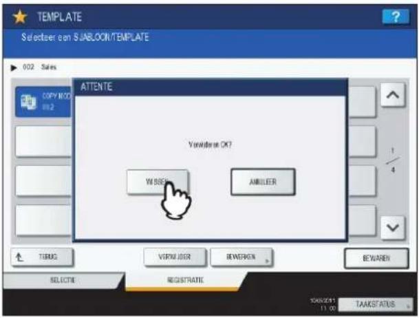TOSHIBA E-studio 5540C - Druk op [VERWIJDER]. - 1