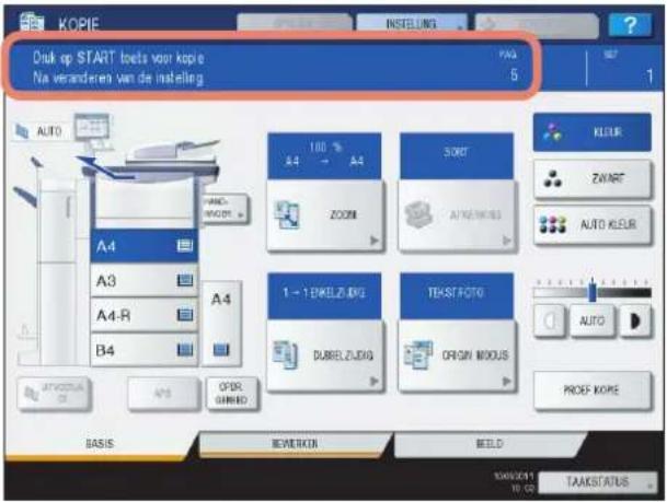 TOSHIBA E-studio 5540C - Druk op de [START] toets op het bedieningspaneel. - 1