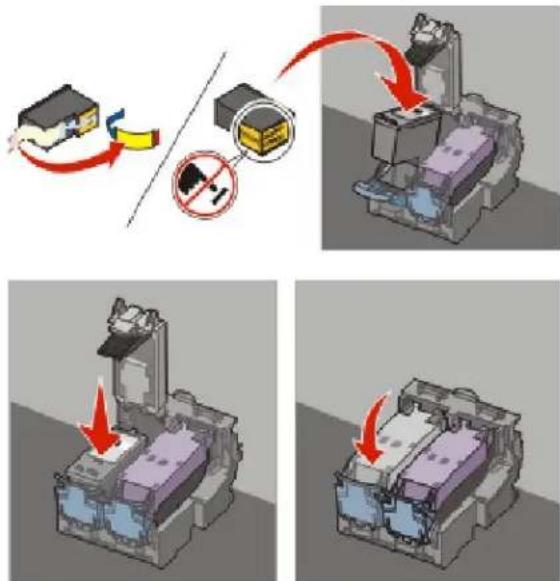 LEXMARK X4975 - Inktcartridges installeren - 3