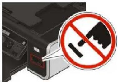 LEXMARK X4975 - Flashstation in de printer plaatsen - 2