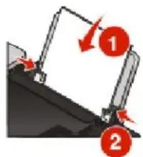 LEXMARK X4975 - Papier in de printer plaatsen - 1