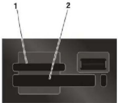 LEXMARK X4975 - Geheugenkaart in de printer plaatsen - 1